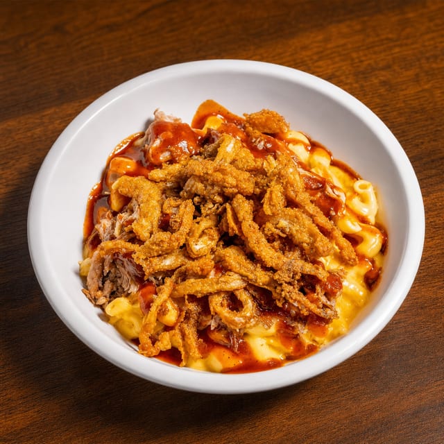 Loaded Mac N Cheese.